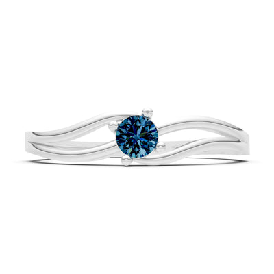 Split Shank Tiny Solitaire Ring