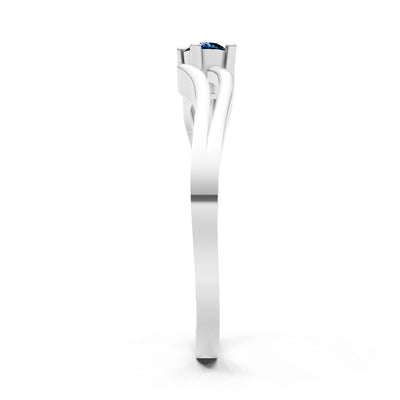 Split Shank Tiny Solitaire Ring