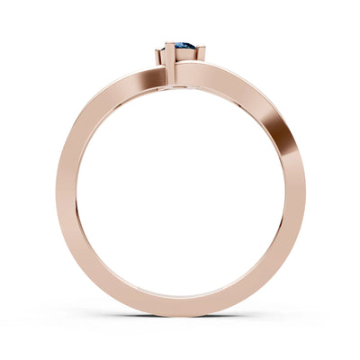Split Shank Tiny Solitaire Ring