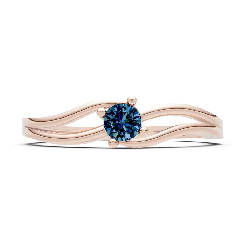 Split Shank Tiny Solitaire Ring