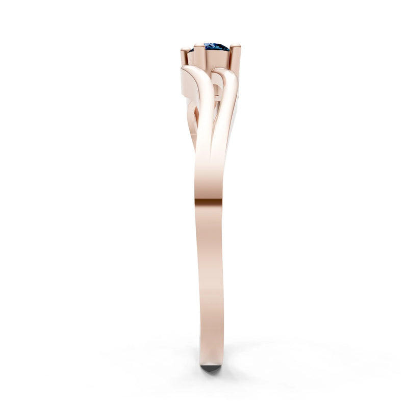 Split Shank Tiny Solitaire Ring