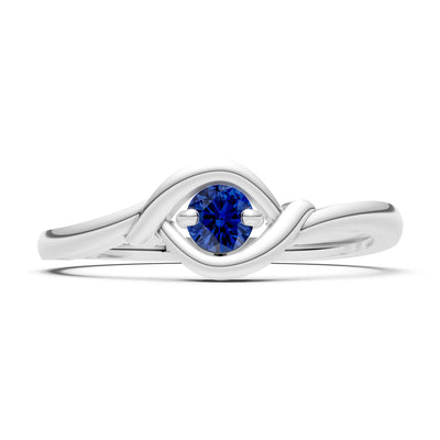 Wrap Solitaire Lunara Curve Ring