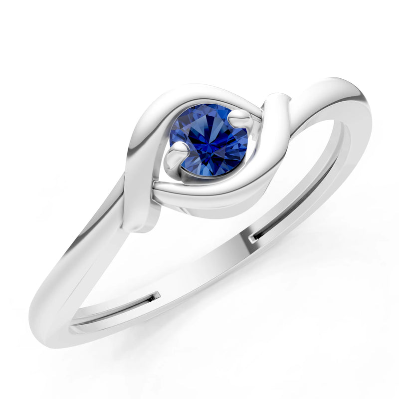 Wrap Solitaire Lunara Curve Ring
