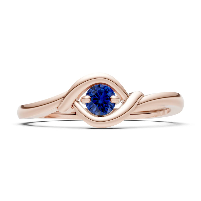 Wrap Solitaire Lunara Curve Ring