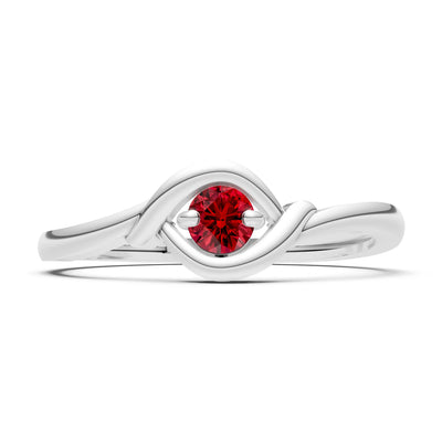 Wrap Solitaire Lunara Curve Ring