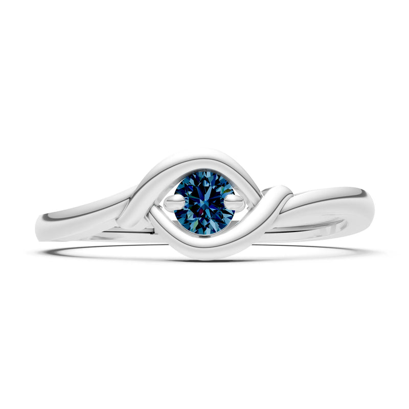Wrap Solitaire Lunara Curve Ring