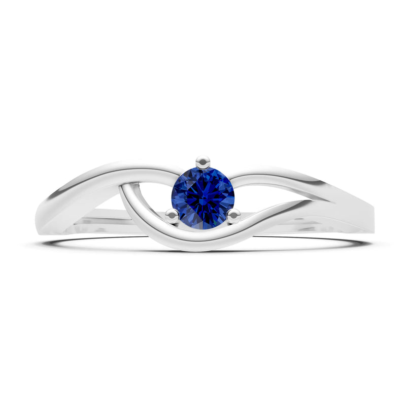 Minimal Curve Solitaire Ring