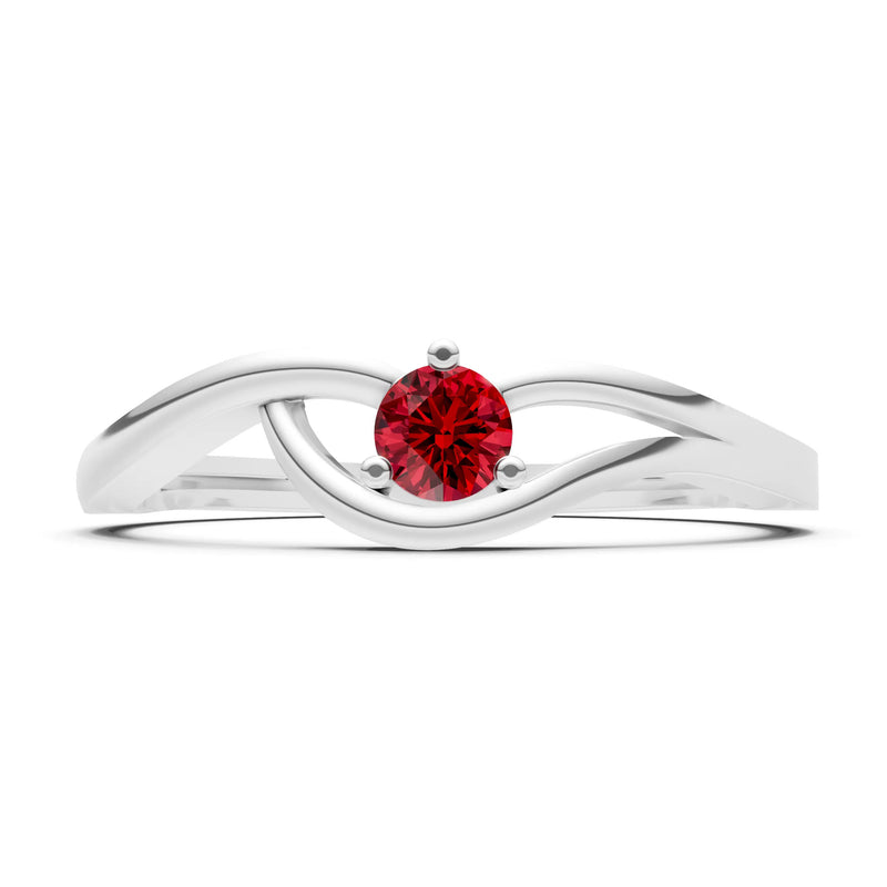 Minimal Curve Solitaire Ring