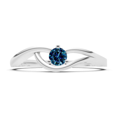 Minimal Curve Solitaire Ring