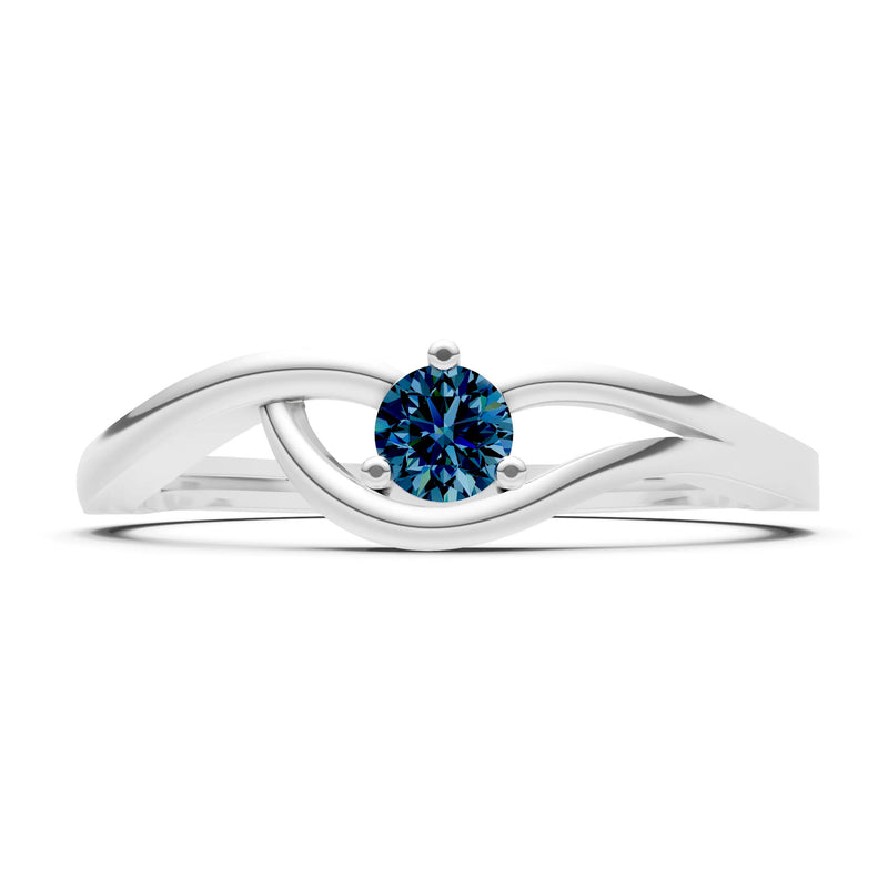 Minimal Curve Solitaire Ring