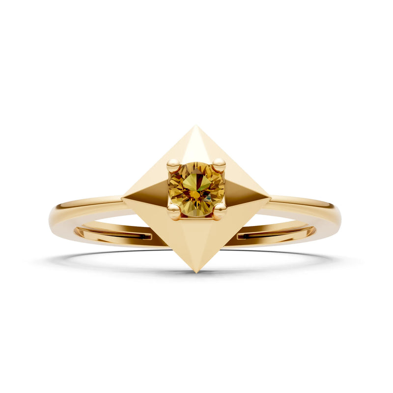 Elevated Cathedral Tiny Solitaire Ring