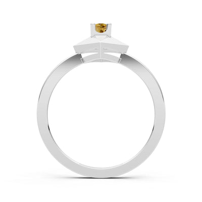Elevated Cathedral Tiny Solitaire Ring