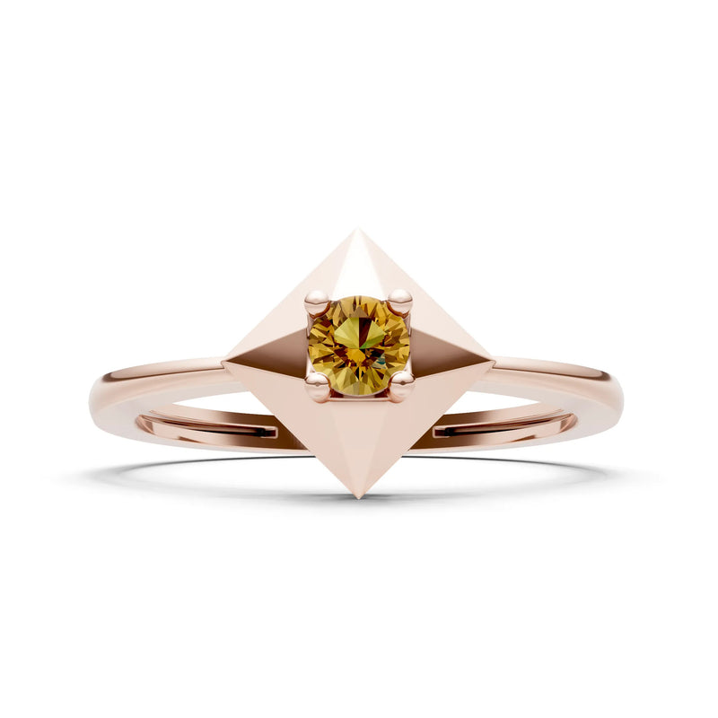 Elevated Cathedral Tiny Solitaire Ring
