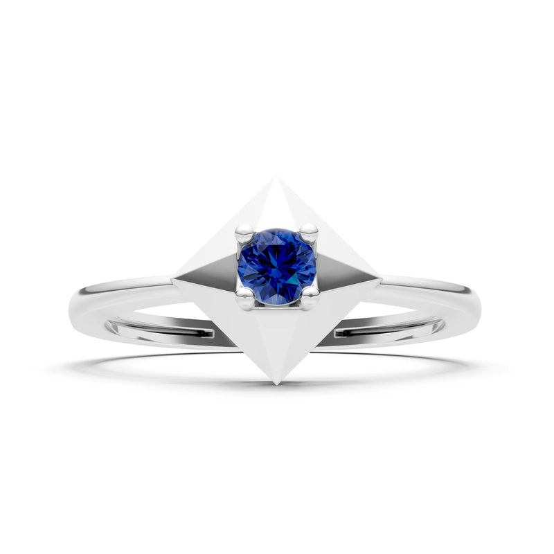 Elevated Cathedral Tiny Solitaire Ring