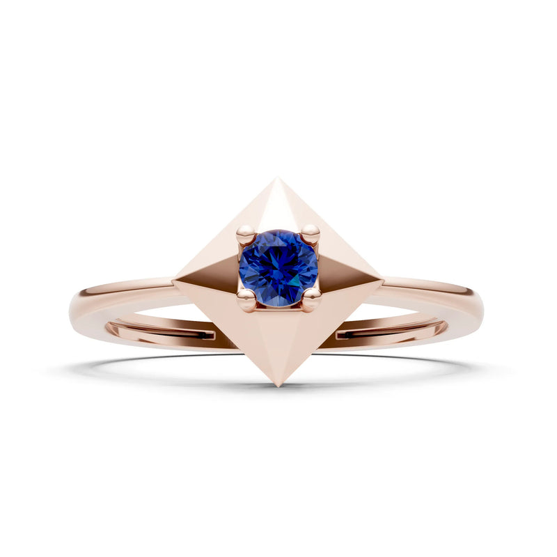 Elevated Cathedral Tiny Solitaire Ring