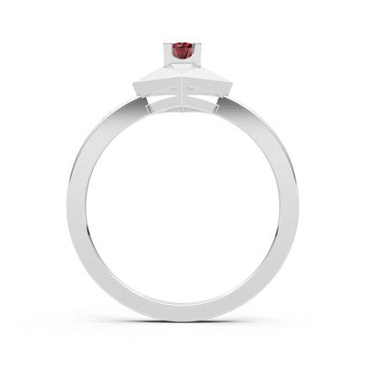 Elevated Cathedral Tiny Solitaire Ring