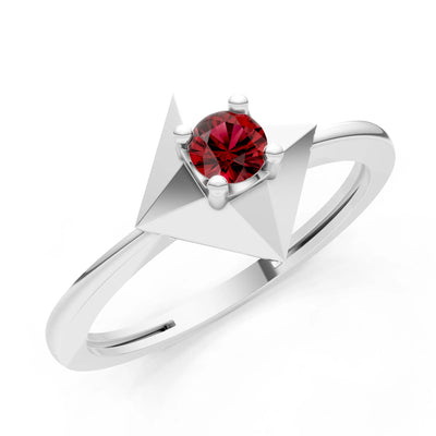 Elevated Cathedral Tiny Solitaire Ring