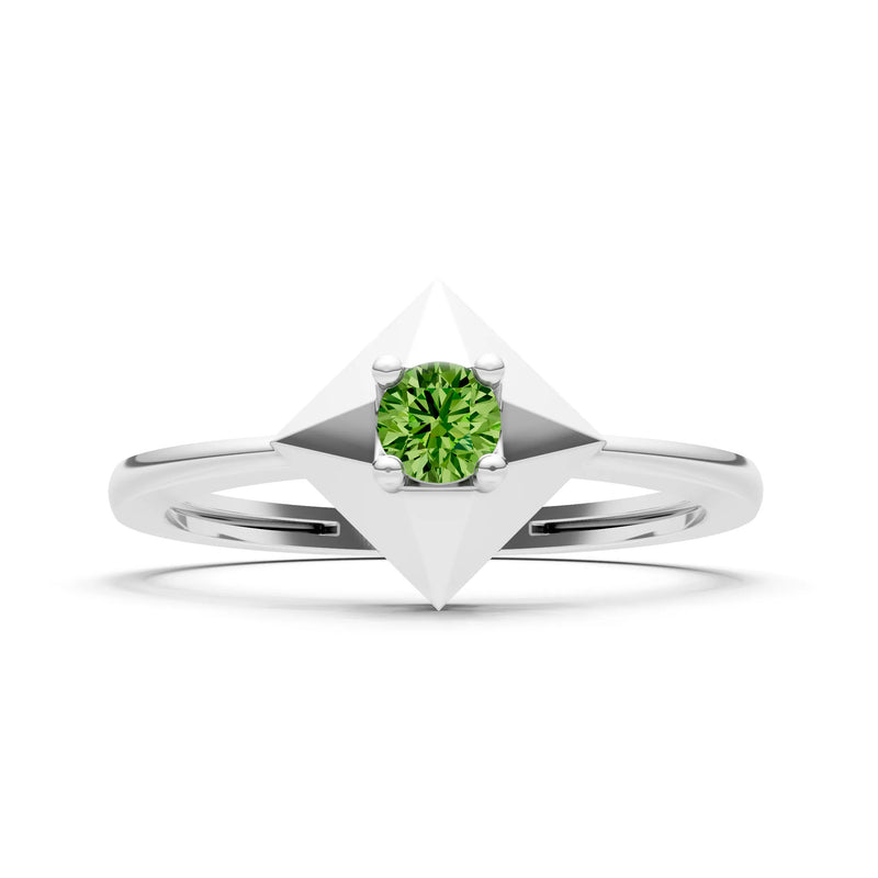 Elevated Cathedral Tiny Solitaire Ring