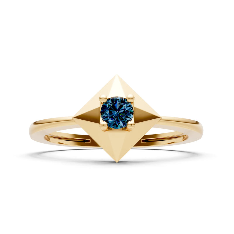 Elevated Cathedral Tiny Solitaire Ring