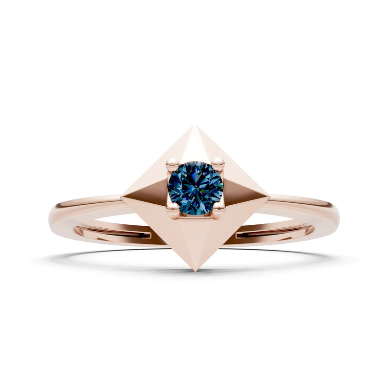 Elevated Cathedral Tiny Solitaire Ring