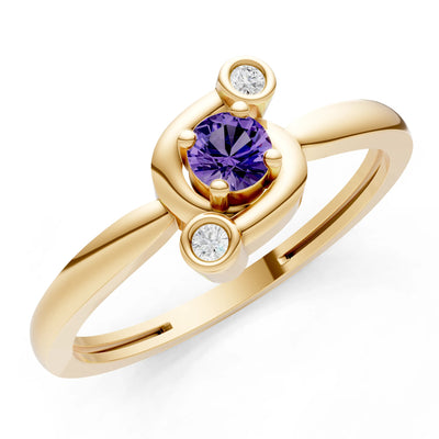 Trinity Harmony Three-Stone Stacking Ring