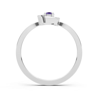 Trinity Harmony Three-Stone Stacking Ring