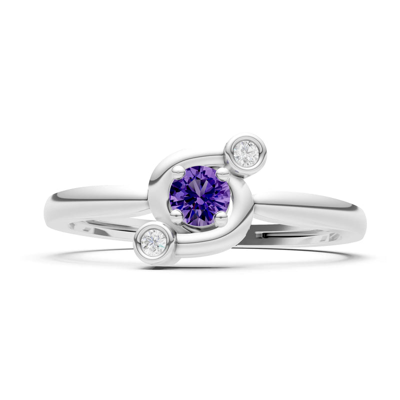 Trinity Harmony Three-Stone Stacking Ring