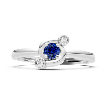 Trinity Harmony Three-Stone Stacking Ring