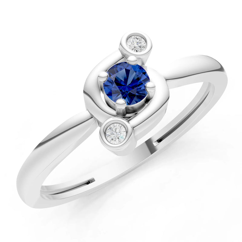 Trinity Harmony Three-Stone Stacking Ring