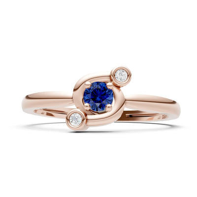 Trinity Harmony Three-Stone Stacking Ring