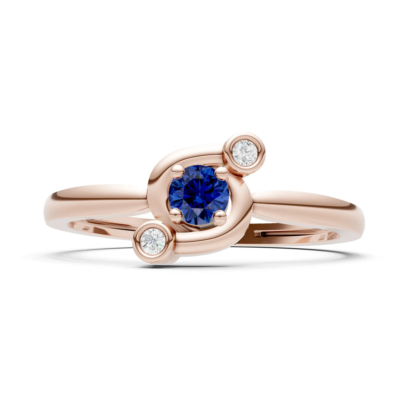 Trinity Harmony Three-Stone Stacking Ring