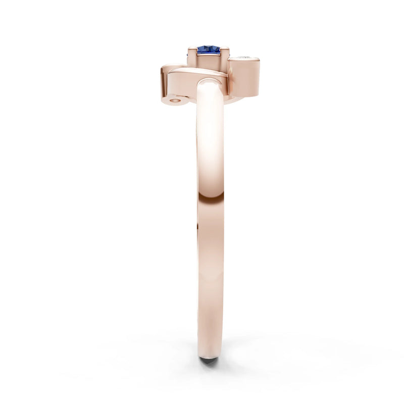 Trinity Harmony Three-Stone Stacking Ring