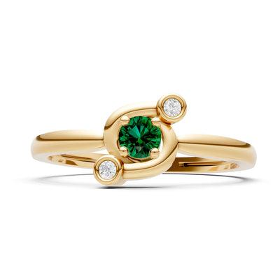 Trinity Harmony Three-Stone Stacking Ring