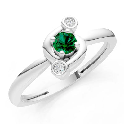 Trinity Harmony Three-Stone Stacking Ring