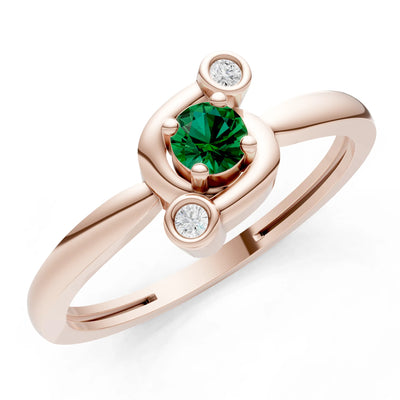 Trinity Harmony Three-Stone Stacking Ring