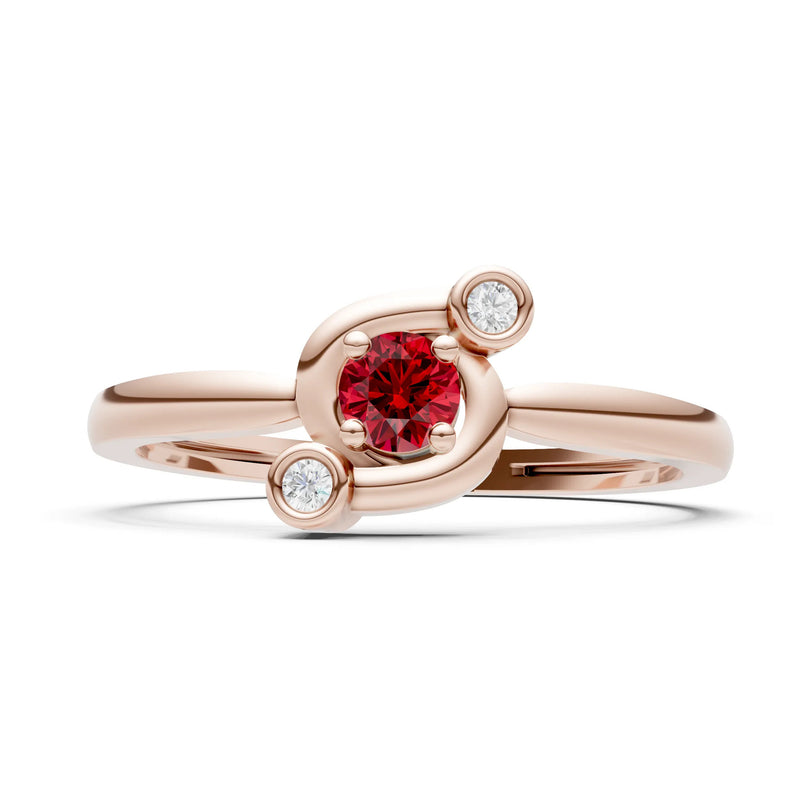 Trinity Harmony Three-Stone Stacking Ring
