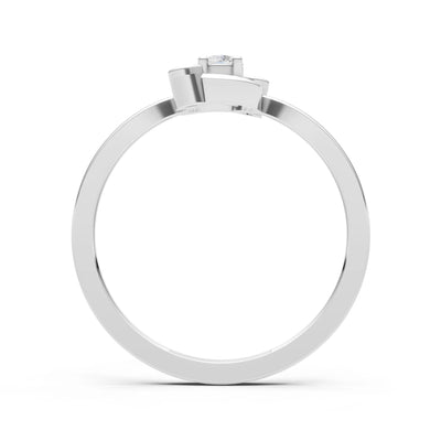 Diamond Trinity Harmony Three-Stone Stacking Ring