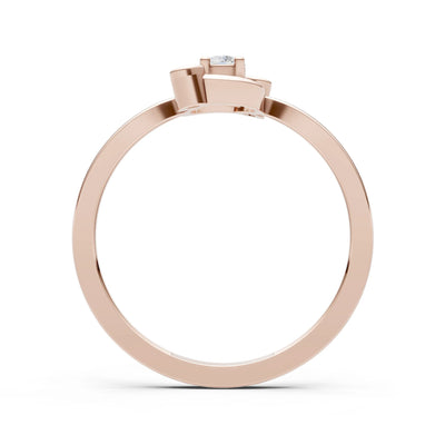 Diamond Trinity Harmony Three-Stone Stacking Ring