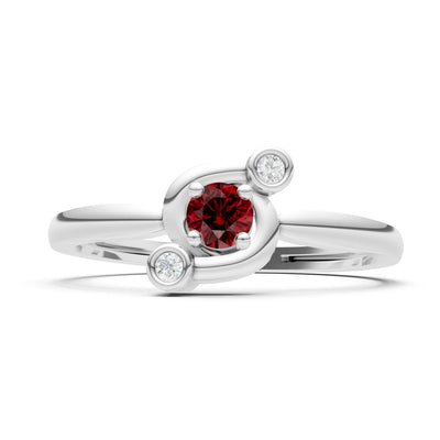 Trinity Harmony Three-Stone Stacking Ring