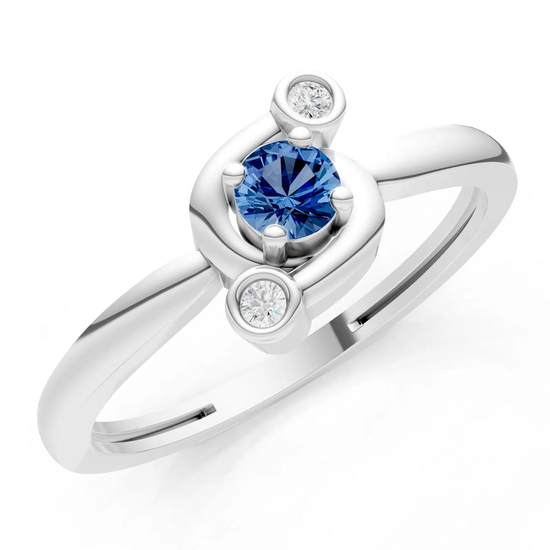 Trinity Harmony Three-Stone Stacking Ring