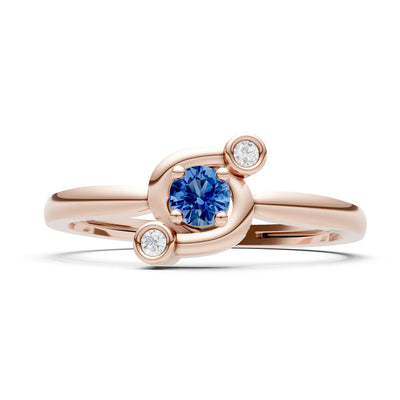 Trinity Harmony Three-Stone Stacking Ring