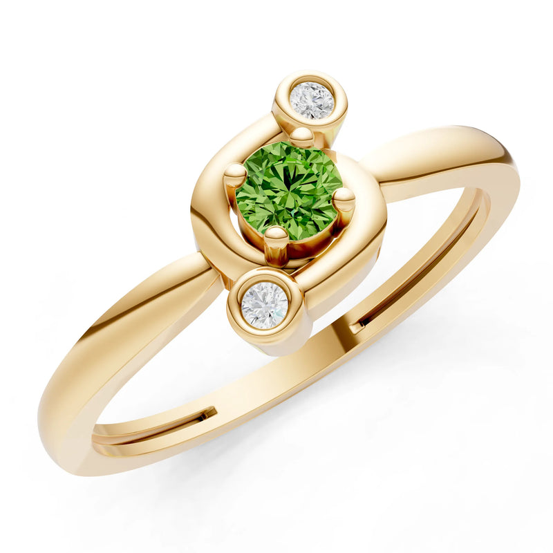 Trinity Harmony Three-Stone Stacking Ring