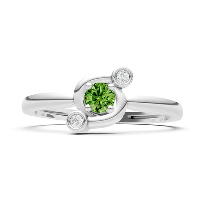 Trinity Harmony Three-Stone Stacking Ring