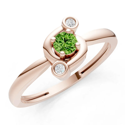 Trinity Harmony Three-Stone Stacking Ring