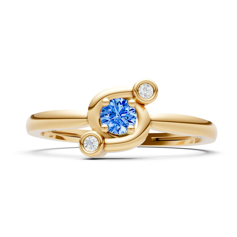 Trinity Harmony Three-Stone Stacking Ring