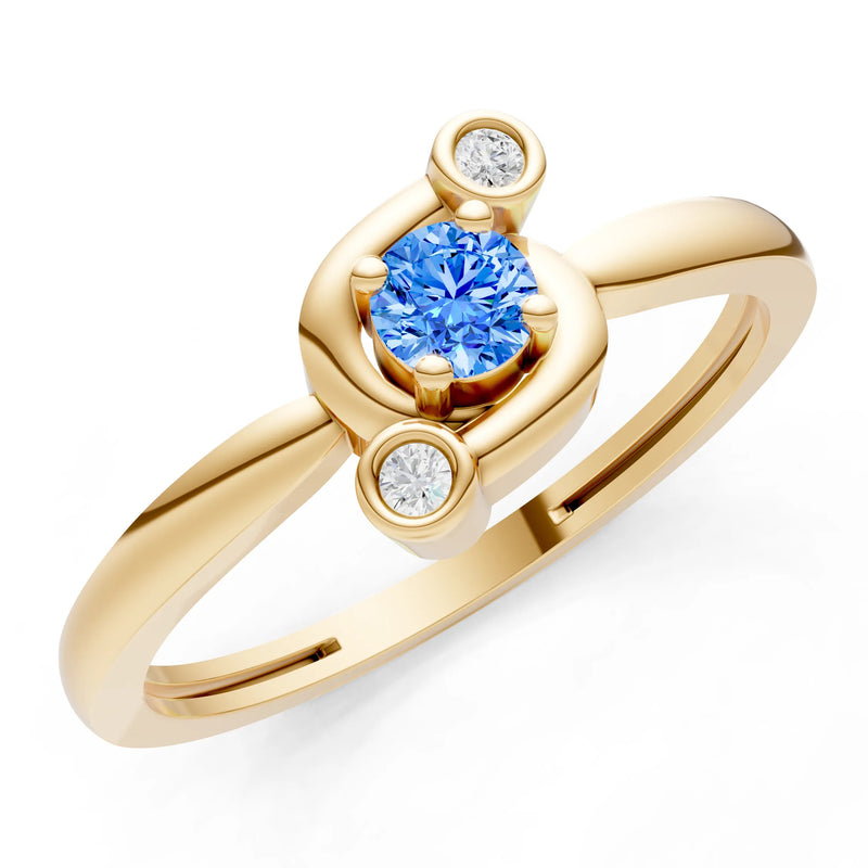 Trinity Harmony Three-Stone Stacking Ring