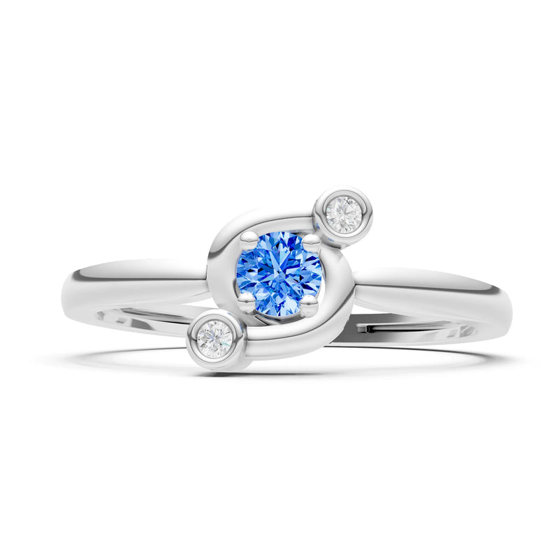 Trinity Harmony Three-Stone Stacking Ring