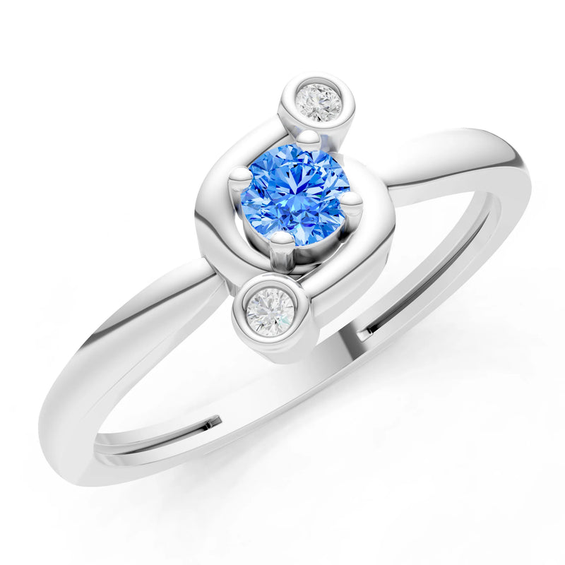 Trinity Harmony Three-Stone Stacking Ring