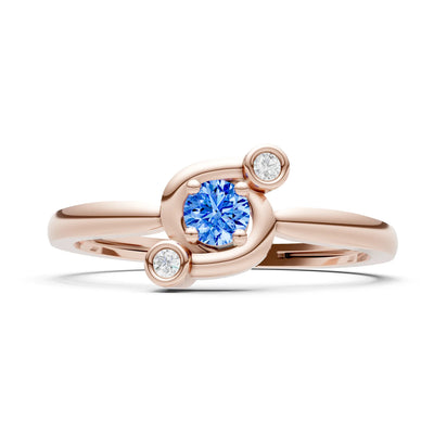 Trinity Harmony Three-Stone Stacking Ring