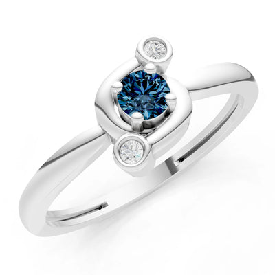 Trinity Harmony Three-Stone Stacking Ring
